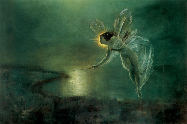 Fairy in painting