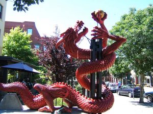 Dragon in Chinatown Victoria BC