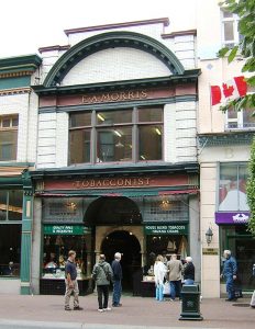Victoria BC tobacconist shop