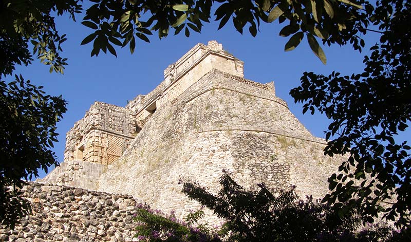 Pyramid of the Magician Uxmal Yucatan